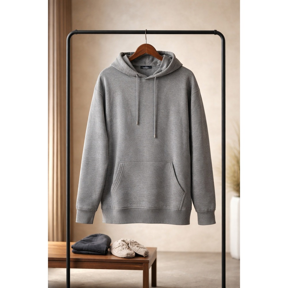 Blue Ice Premium Clothing‎ Mens 4XL Gray Pullover Hoodie Fleece Sweatshirt